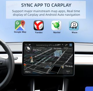 Adaptador CarPlay y Android Auto Inalámbrico Tesla