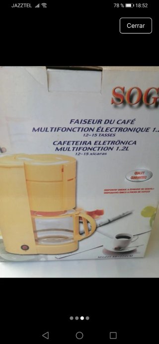 Cafetera eléctrica multifunción