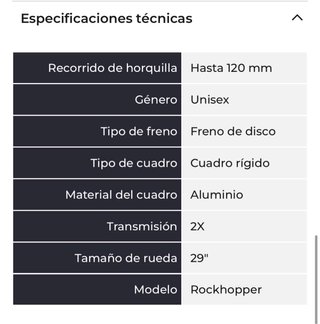 Bicicleta Specialized Rockhopper talla M