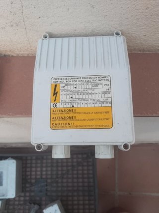 Caja control motor monofásico S.PH.