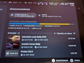 Steam Deck 256GB + Tarjeta SD 512GB LEER