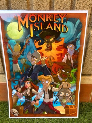 Poster A3 Monkey Island