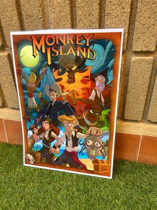 Poster A3 Monkey Island