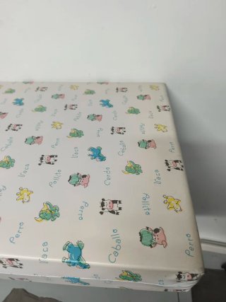 Colchón cuna estampado infantil