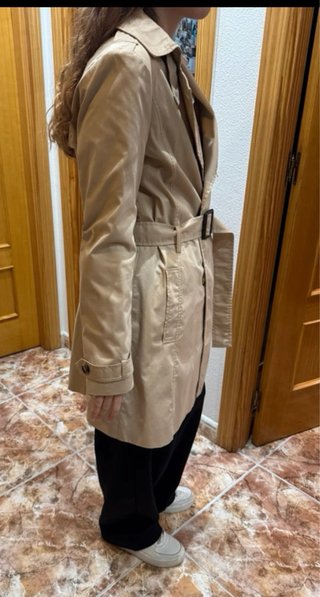 Gabardina Beige Stradivarius Talla S