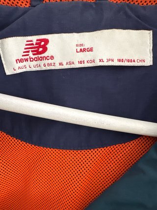 Chubasquero New Balance Azul/Verde