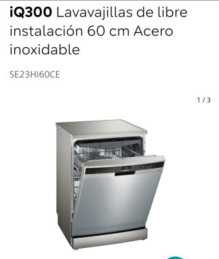 Frigorífico Siemens y lavavajillas Siemens