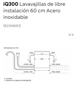 Frigorífico Siemens y lavavajillas Siemens