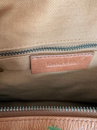 Bolso Bimba y Lola Marrón Palmeras