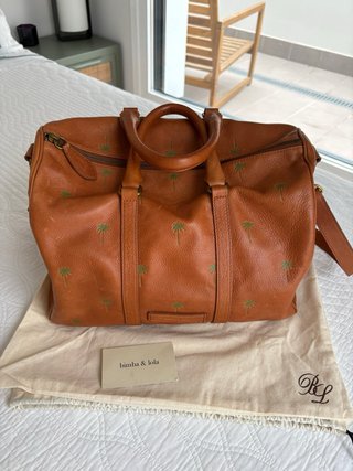 Bolso Bimba y Lola Marrón Palmeras
