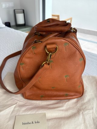 Bolso Bimba y Lola Marrón Palmeras