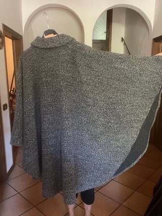 Poncho Fornari Grigio Antracite Taglia Unica