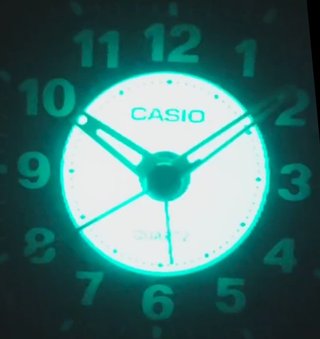 Muy raro Reloj Casio TQ-275 Illuminator Rojo