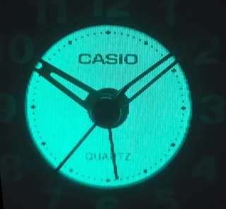 Muy raro Reloj Casio TQ-275 Illuminator Rojo