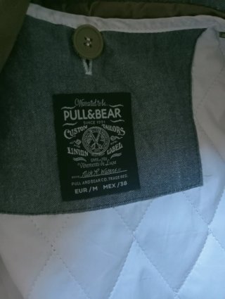 Chaqueta Pull and Bear Talla M Marrón