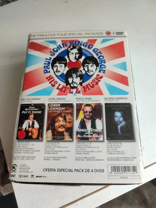 Pack 4 DVD Paul, John, Ringo & George. The Beatles