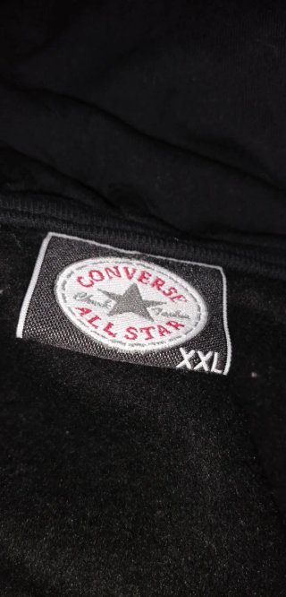 Sudadera Converse Negra y Azul