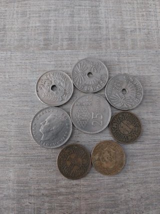 Lote de 7 monedas antiguas