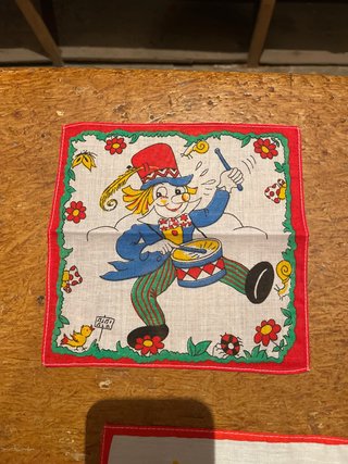 Lote 5 pañuelos infantiles vintage años 70