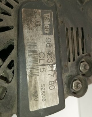 Peugeot 400835 alternador 9646321780 207 confort
