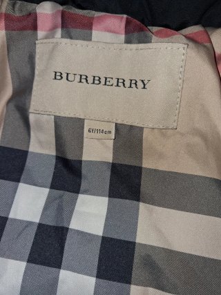 Giubbino Burberry bambina tg 7 anni