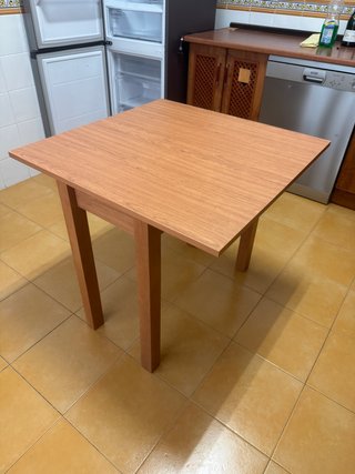Mesa de cocina plegable madera