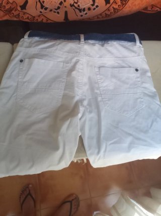 Pantalón corto blanco niño Talla 14
