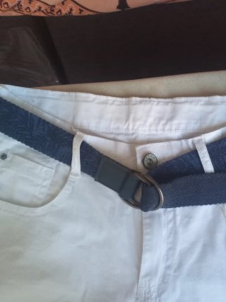 Pantalón corto blanco niño Talla 14