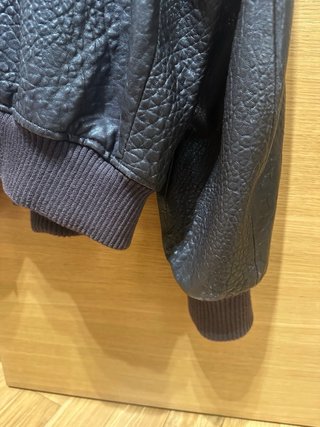Cazadora de piel Zara marrón Leather Collection