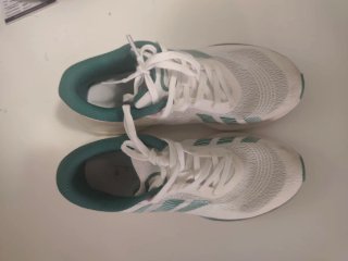 Zapatillas Adidas Talla 36 Blancas y Verdes