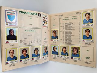 Álbum Panini Mundial Fútbol 1974 Munich
