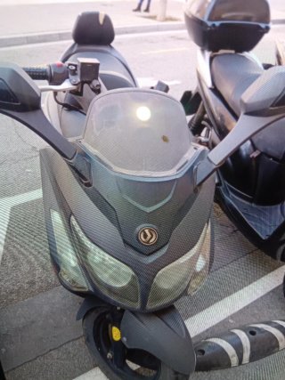 Sym Evo 2011 Maxi Scooter Negra/Gris