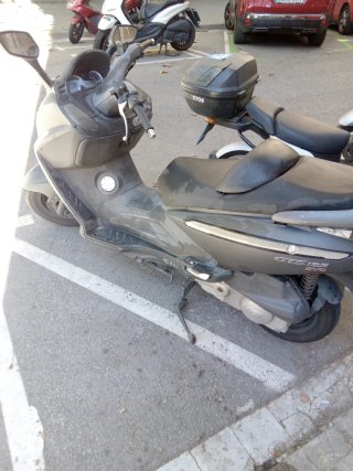 Sym Evo 2011 Maxi Scooter Negra/Gris