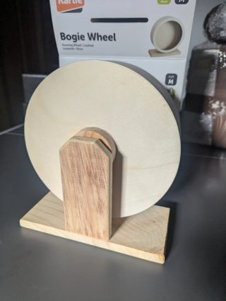 Rueda para hámster o jerbo de madera