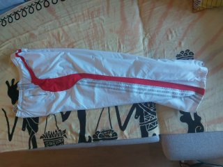 Pantalón chándal Adidas Hombre XL Blanco Rojo