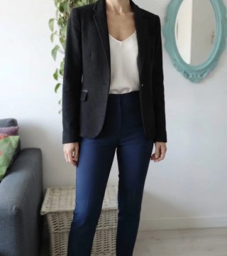 Americana Zara terciopelo con coderas