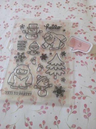 Sellos Silicona pack N° 8 Ratones Invierno