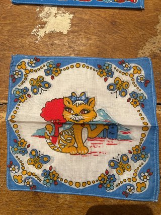 Lote 4 pañuelos infantiles vintage años 60