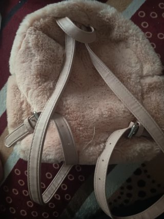 Mochila/bolso pelo rosa Stradivarius