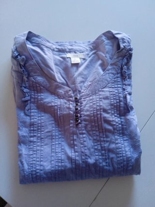 Blusa Sfera azul talla L 40/42