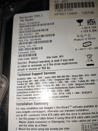 3 Discos Duros IDE Seagate 160GB