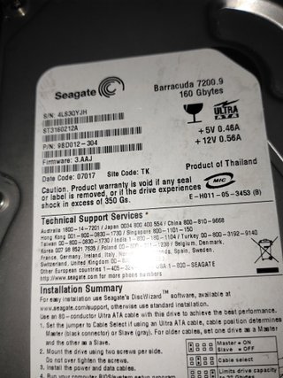 3 Discos Duros IDE Seagate 160GB