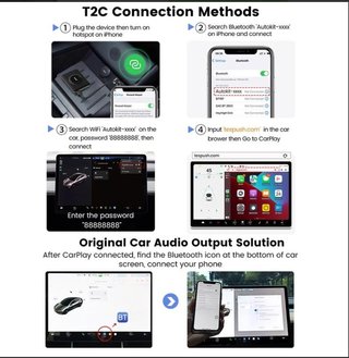 CARLINKIT CPC200-T2C Android Auto CarPlay Tesla