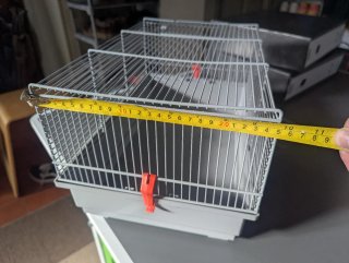 Jaula para jerbo o hámster gris y roja ferplast