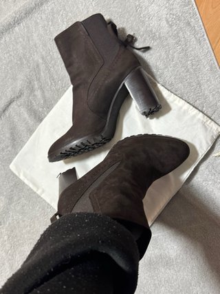 Botines Massimo Dutti Marrones Tacón