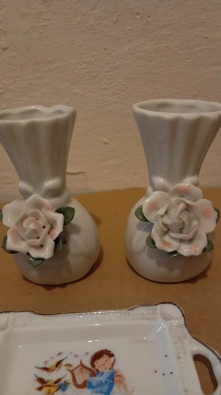 Lote Porcelana Jarrones y Platos