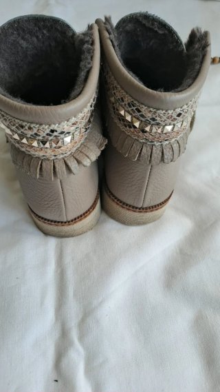 Botines Nival Talla 35 Beige/Multicolor