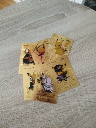 Lote de 6 Cartas Pokémon V Doradas