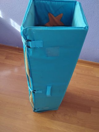 Parque infantil plegable azul