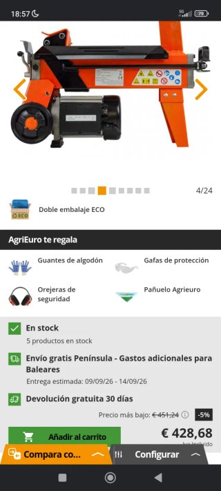 Astilladora Eléctrica FM 5 D- tc